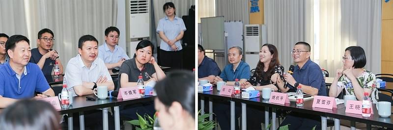 臨平政協(xié)考察團(tuán)對話寧波德曼創(chuàng)始人岑煥軍